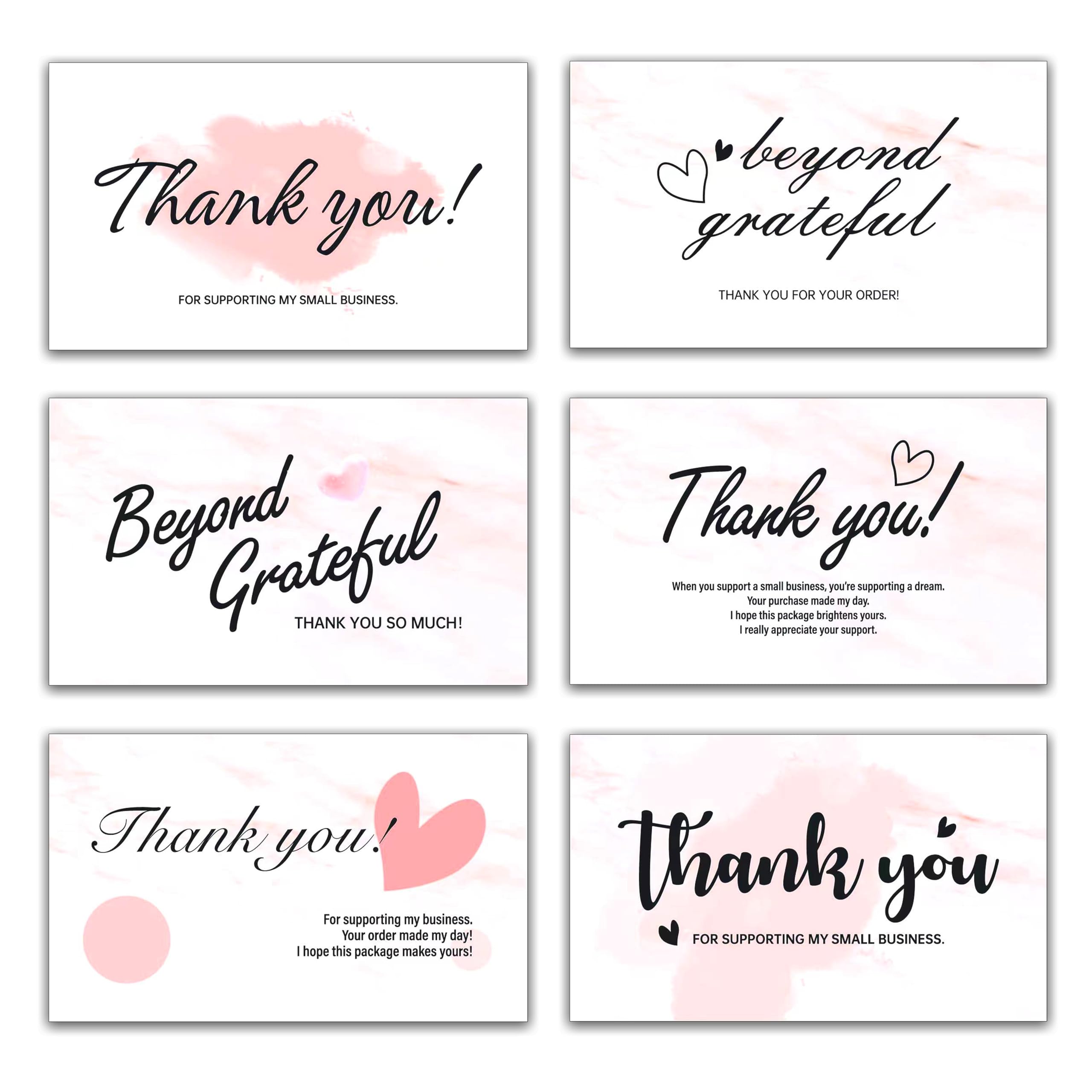 THANK YOU SO MUCH カードセット Colorful-Lettering-With-Arrows