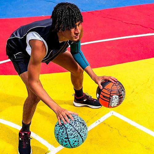Miniatura 4 de AND1 Fantom Graffiti Rubber Basketball - Streetball for Indoor and Outdoor Use, Deep Channel Construction and Durability