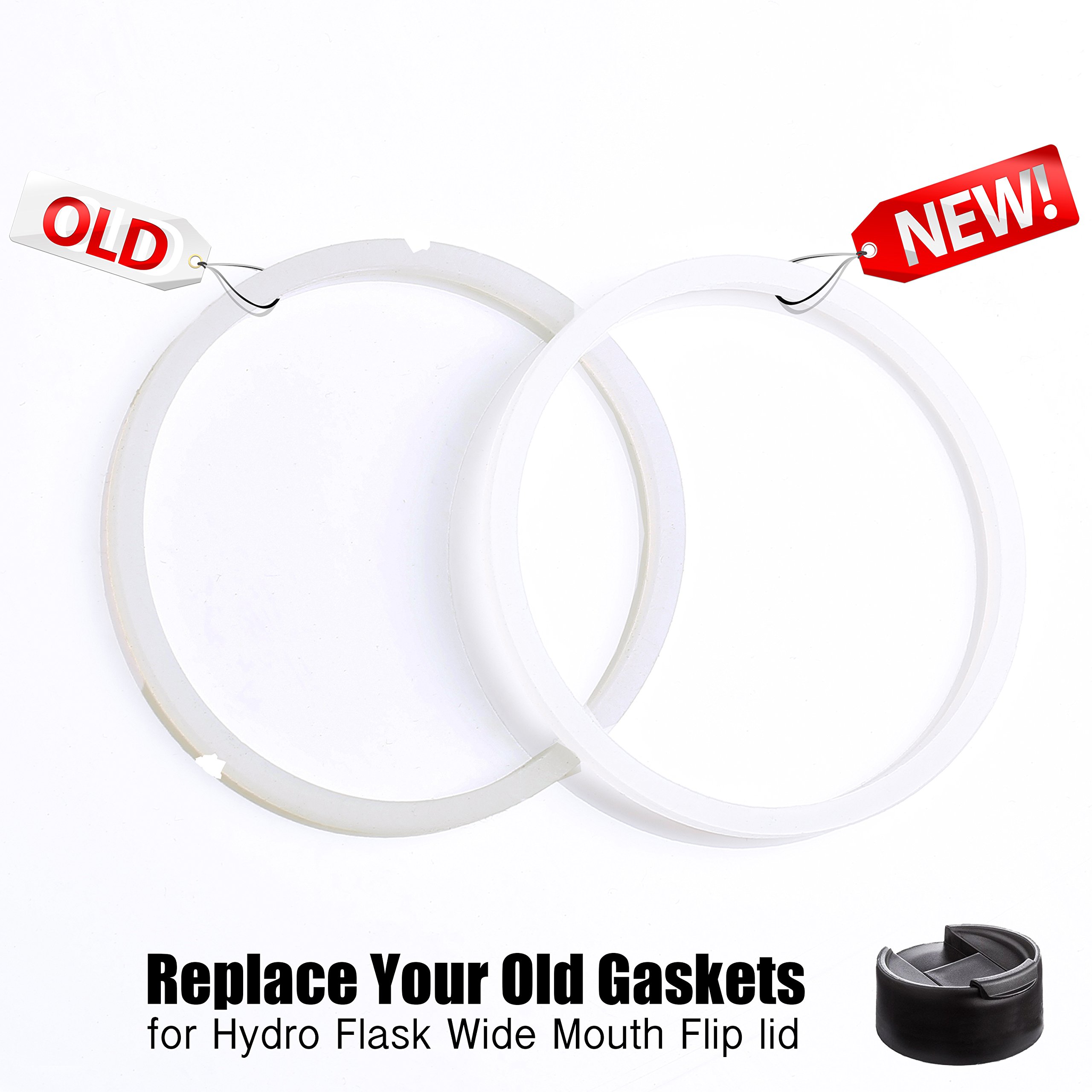 Greant [6Pack] Replacement Gaskets Set Compatible with Hydro Flask