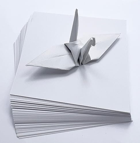 Miniatura 132 de Papel de origami naranja Origami de 6 x 6 pulgadas, 100 hojas de papel cuadrado de doble cara, papel de color, papel de color, cartulina ligera