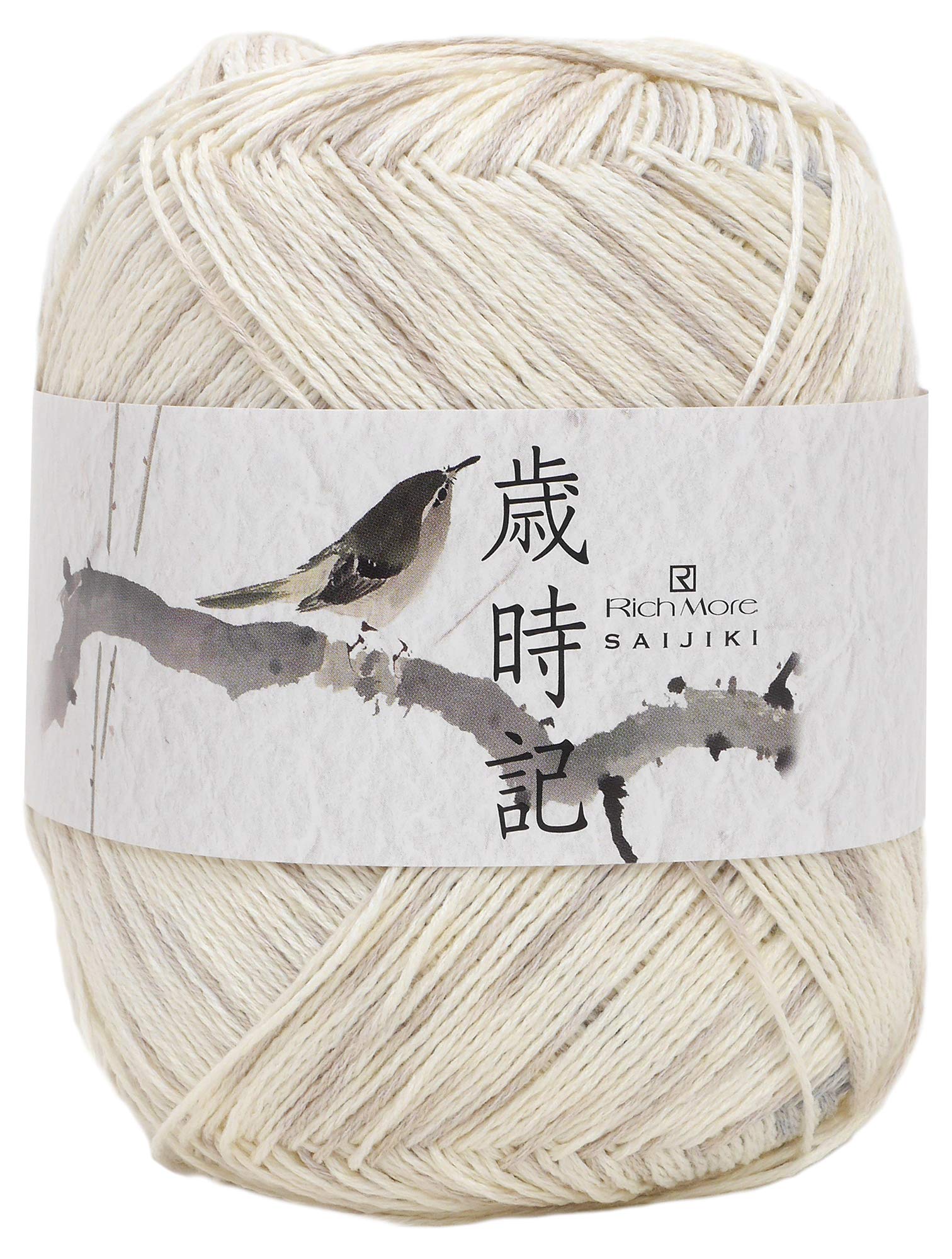 Amazon.co.jp: リッチモア 歳時記 毛糸 合太 Col.5 ベージュ 系 100g