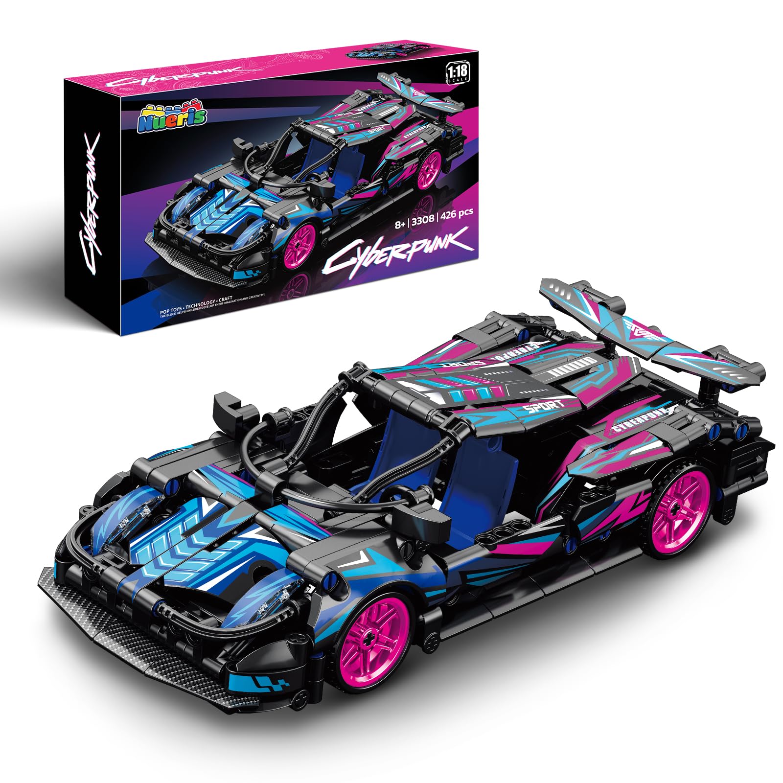 デジーノレーベン DL-SJ64L+RST-3STuned by KAMIYA Amazon.com: Nueris 1:18 Technic Super Sports Cars Model Sets - 426