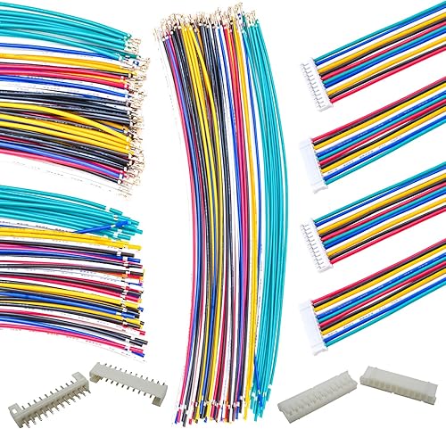 Miniatura 8 de PH2.0.000 in JST - Kit de conector macho con cable preprensado de 22 AWG, 234567891012 pines con carcasa de clavijas JST conector de cable con