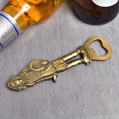 Miniatura 3 de LSJ ORIGINAL Abrebotellas de cerveza indios, abridor de botellas fresco para herramienta de bar, removedor de tapas de soda y cerveza, artilugio