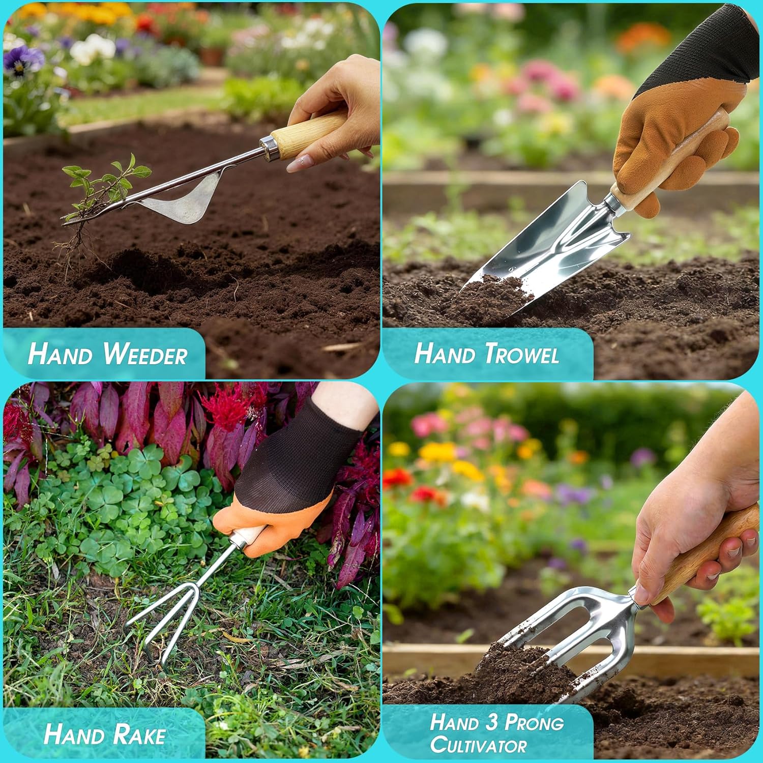 Gardening Gloves+Garden Tool Set