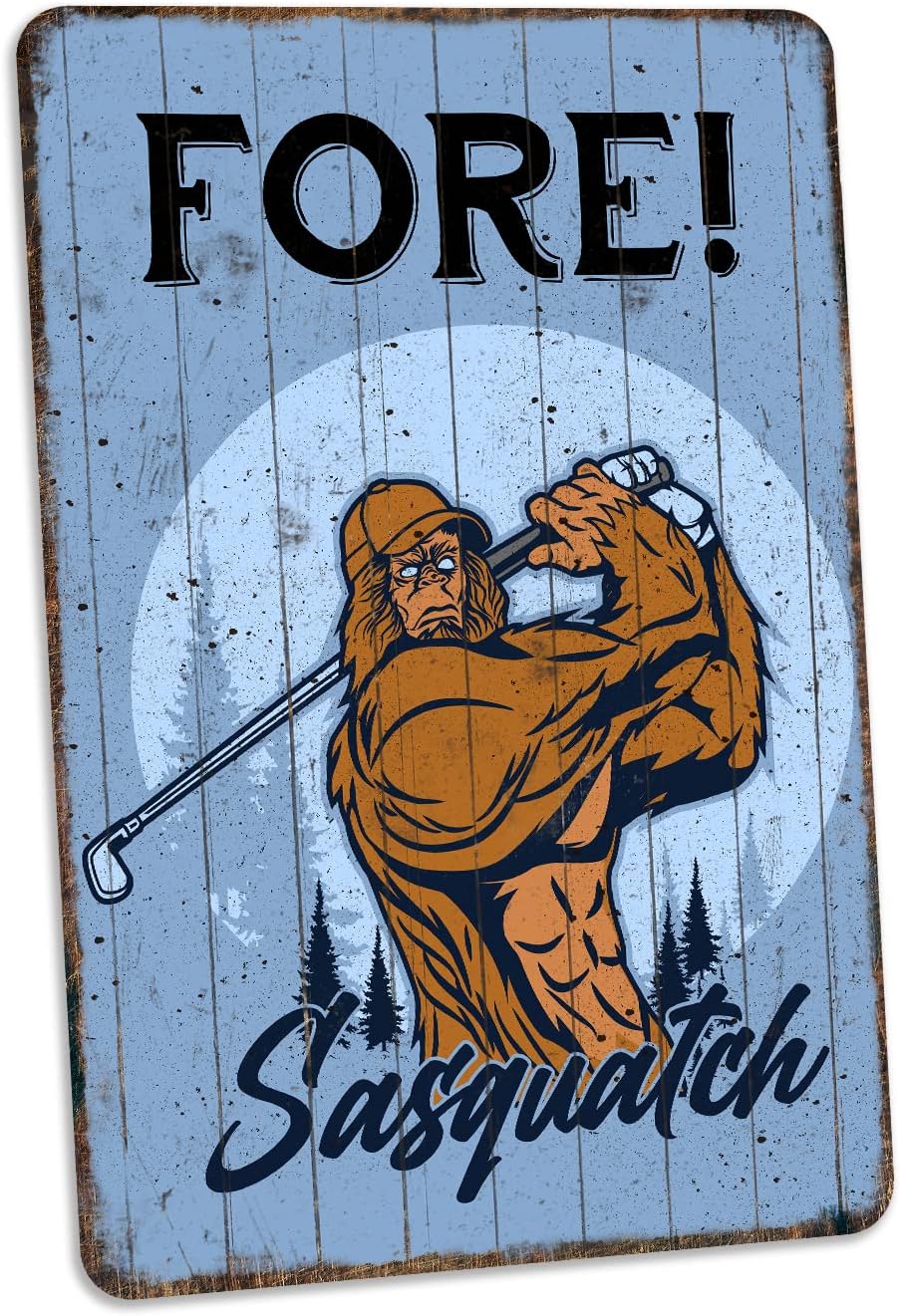 Beware Sign Big Foot Sighting Funny Signs Cabin Décor Big Foot Funny Beware Mancave Camper Gifts 8x12 108122001036