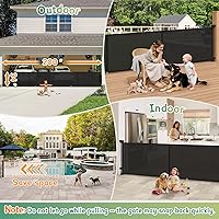 Vista 7 de 200'' Retractable Baby Gates Extra Wide,34" Tall Retractable Dog Gate for Doorways,Extra Long Retractable Baby Gate for