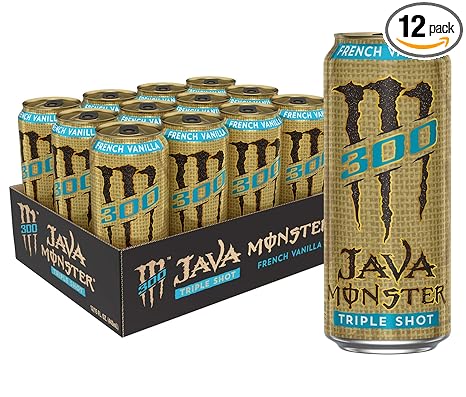 Monster energy java 300 triple shot robust coffee, french vanilla…