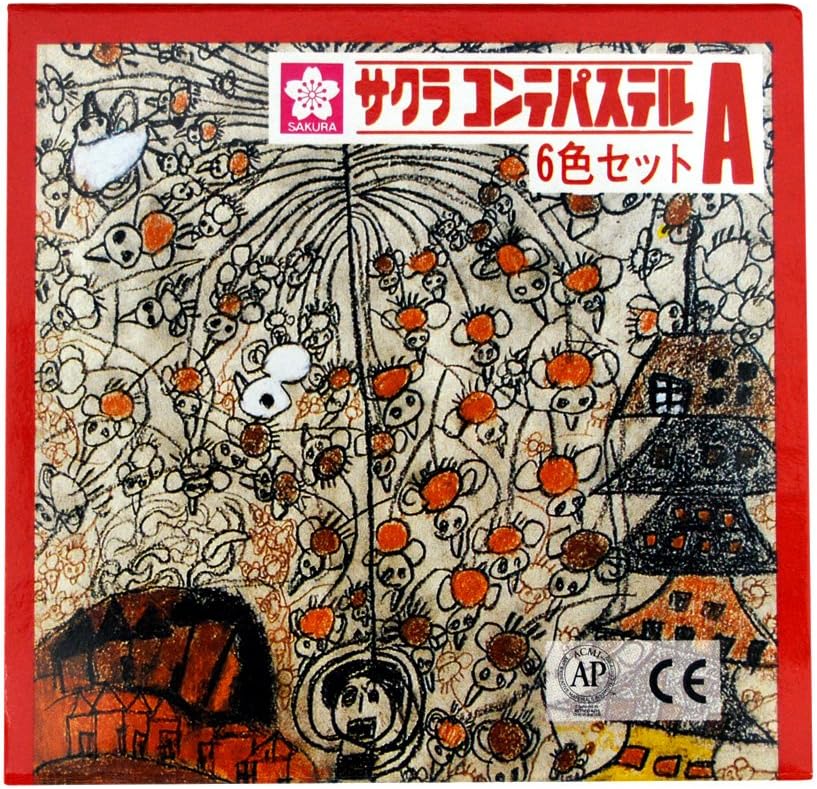 Sakura Craypas CT Rose #110 (6) Conte Pastel, Yellow Tea, 6 Pieces