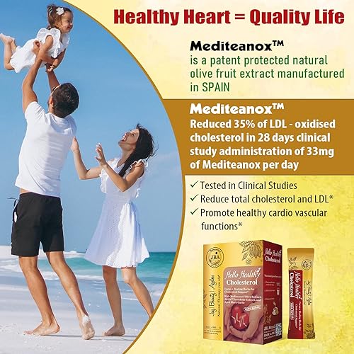 Miniatura 6 de Hello Healthy Cholesterol - Cacao crudo, cero azúcar, 15 paquetes, por JBA