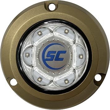 SC2 2" LED Underwater Boat Light - Bimini Blue - Bronze Housing - Thermal Resistant Polymer - 24 Watts