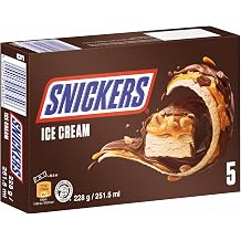 Snickers Ice Cream Multi-Pack of 5 5 x 45.6 ml Deep Frozen