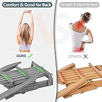 Vista 7 de Juego de 2 sillas Adirondack plegables de madera, respaldo premontado, silla de madera para patio al aire libre, jardín, césped, patio, terraza