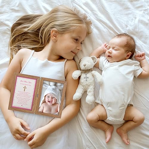 Miniatura 6 de Marco de fotos de bautismo para bebés, marco de fotos de bautismo para niños, marco de recuerdo de bautizo, regalos de bautismo de bebé, capacidad