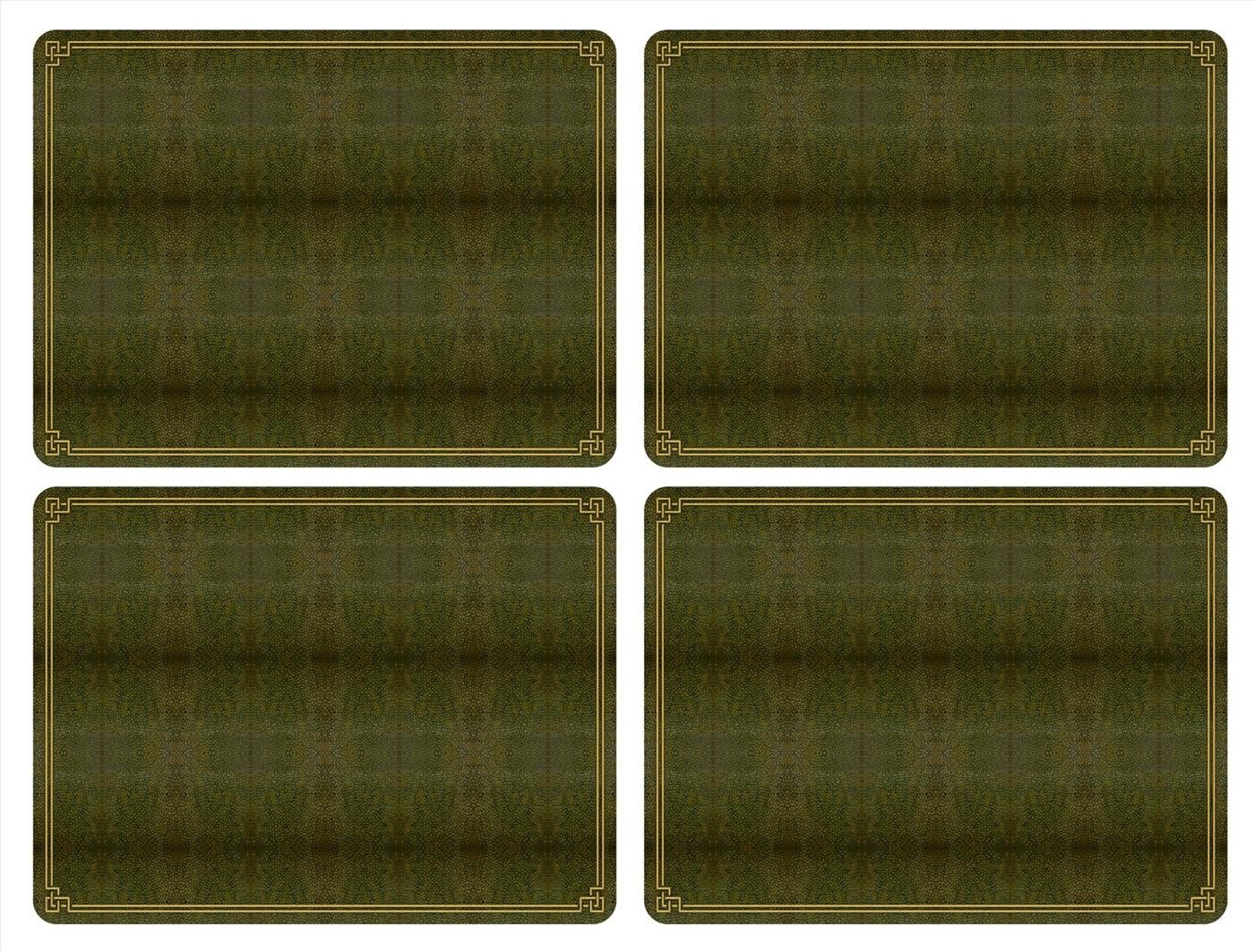 Pimpernel Shagreen Leather Placemats - Set of 4