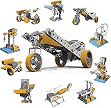 Discovery #MINDBLOWN Electricity Robot Construction Set, 10 Robotic Build Kits & 7 Electronic Circuit Science Experiments, Fun Educational Activity, STEM Learning Toys for Boys, Girls, Kids, & Teens