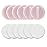 Sibba 12 PCS Blush Loose Powder Puff Face Setting Body Makeup Soft Velour Sponge Beauty Blender Make Up Mini Portable Finger Applicator Holder Small Fluffy Highlighter Facial Cosmetic Cushion Women