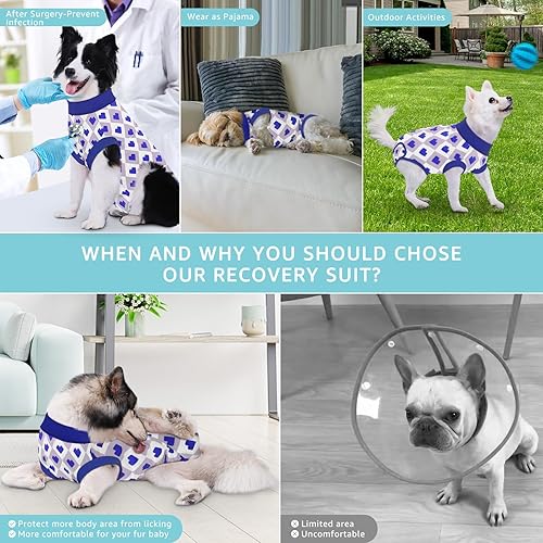 Miniatura 135 de Traje de cirugía para perros pequeños, esterilización femenina, traje profesional de recuperación para perros después de la esterilización, traje 2