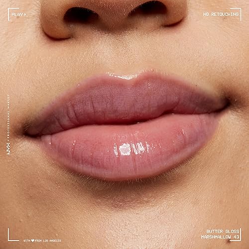 Miniatura 203 de NYX PROFESSIONAL MAKEUP Butter Gloss - Brillo de labios no pegajoso, tono marrón achocolatado (Ginger Snap)