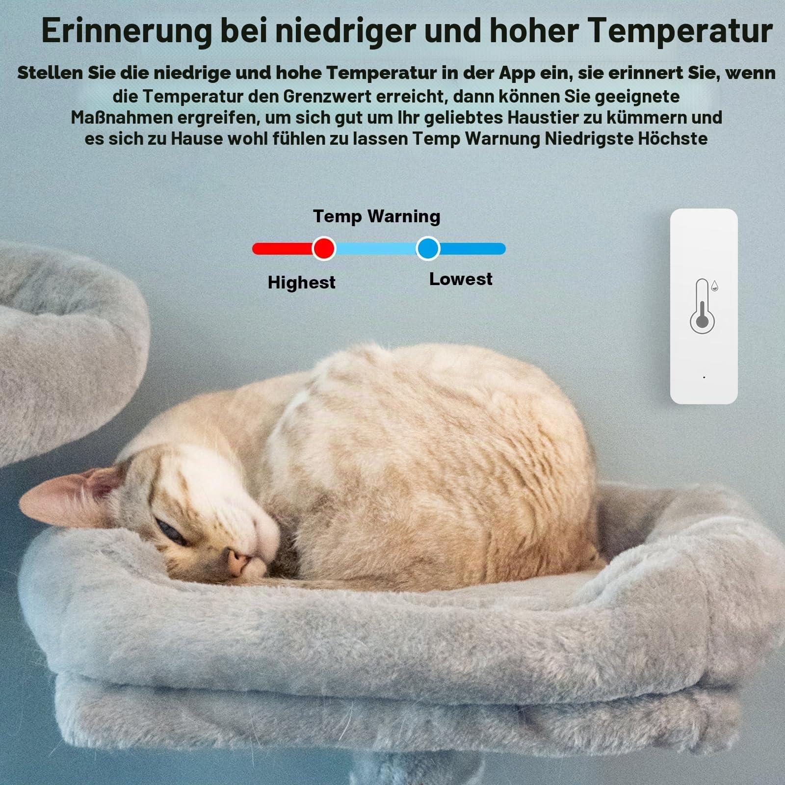 4pcs Wlan Thermometer Wifi Hygrometer Tuya Smart temperatursensor mit APP Indoor Hygrometer Unterstützung Alexa.