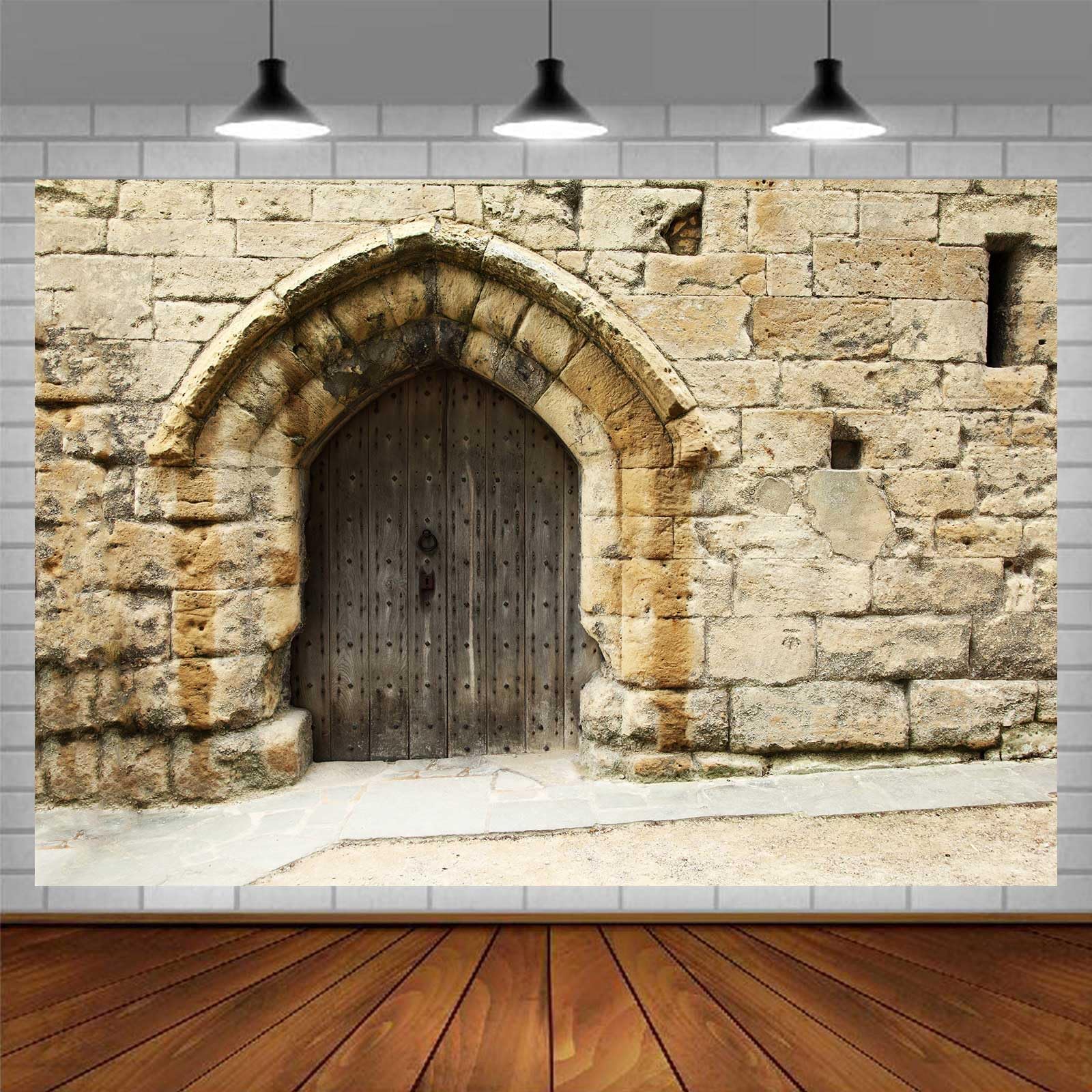 Amazon.com : EMDSPR Stone Wall Backdrop Ancient Jerusalem Buildings ...