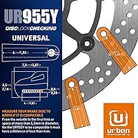 Vista 7 de URBAN UR955Y - Cerradura de disco para motocicleta, seguridad compacta y efectiva, más visible, más disuasorio, bloqueo de clic rápido, bloqueo