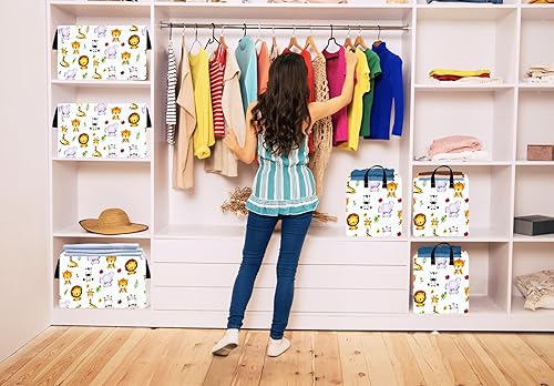 Miniatura 6 de KUNRO Contenedor de juguetes impermeable organizador de almacenamiento para cuarto de bebé, decoración del hogar, armario, dormitorio de niños,