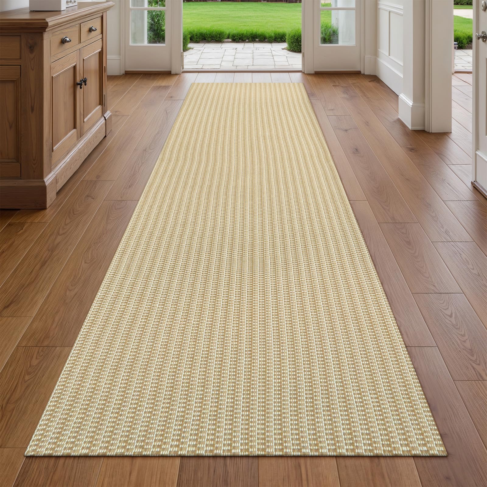 Collive Hallway Runners Rug, Boho Washable Kitchen Runner