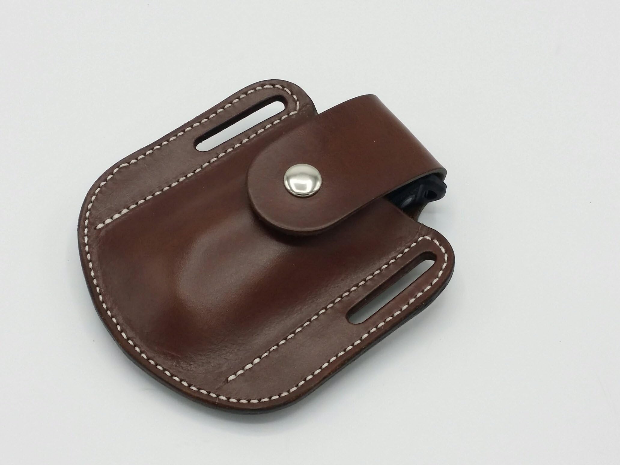 Leather Sheath Case Holster fits Leatherman Raptor Shears Scissors Brown