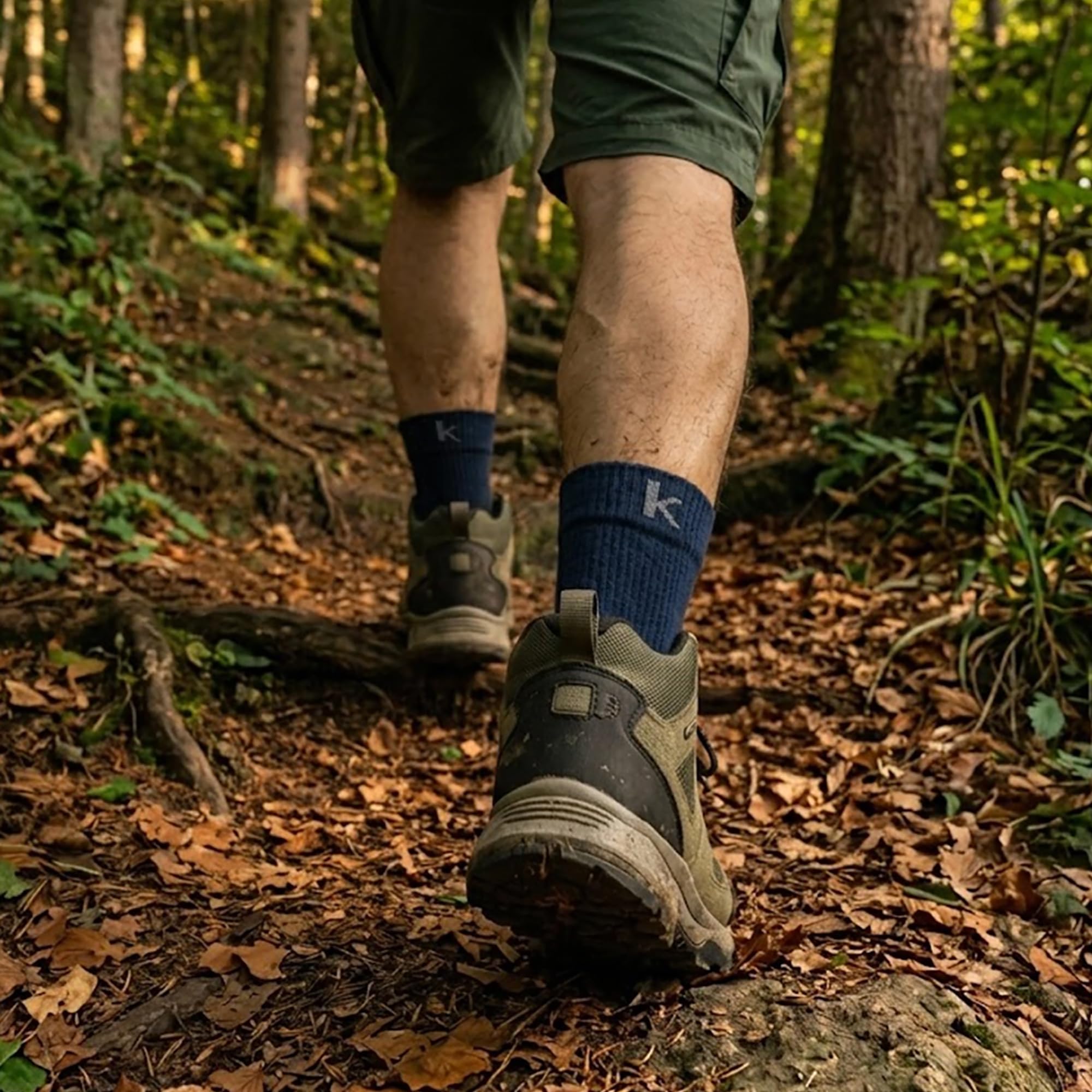 3 pary skarpet trekkingowych z wełny merynosowej, wyprodukowane we Włoszech, oddychające, termoregulacyjne, lekkie, ultra wygodne i miękkie, do trekkingu o każdej porze roku, wędrówek, na zewnątrz