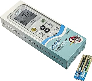 HQRP Universal A/C Remote Control Compatible with LG Panasonic Sharp Samsung Fujitsu Gree Guangda Guqiao Haier Helton Hemilton Hicon Hisense Hitachi Air Conditioner/Fahrenheit displaying