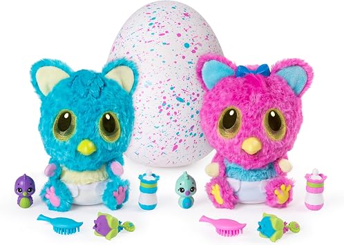 Hatchimals HatchiBabies Monkiwi, Hatching Egg with Interactive Toy Pet Baby