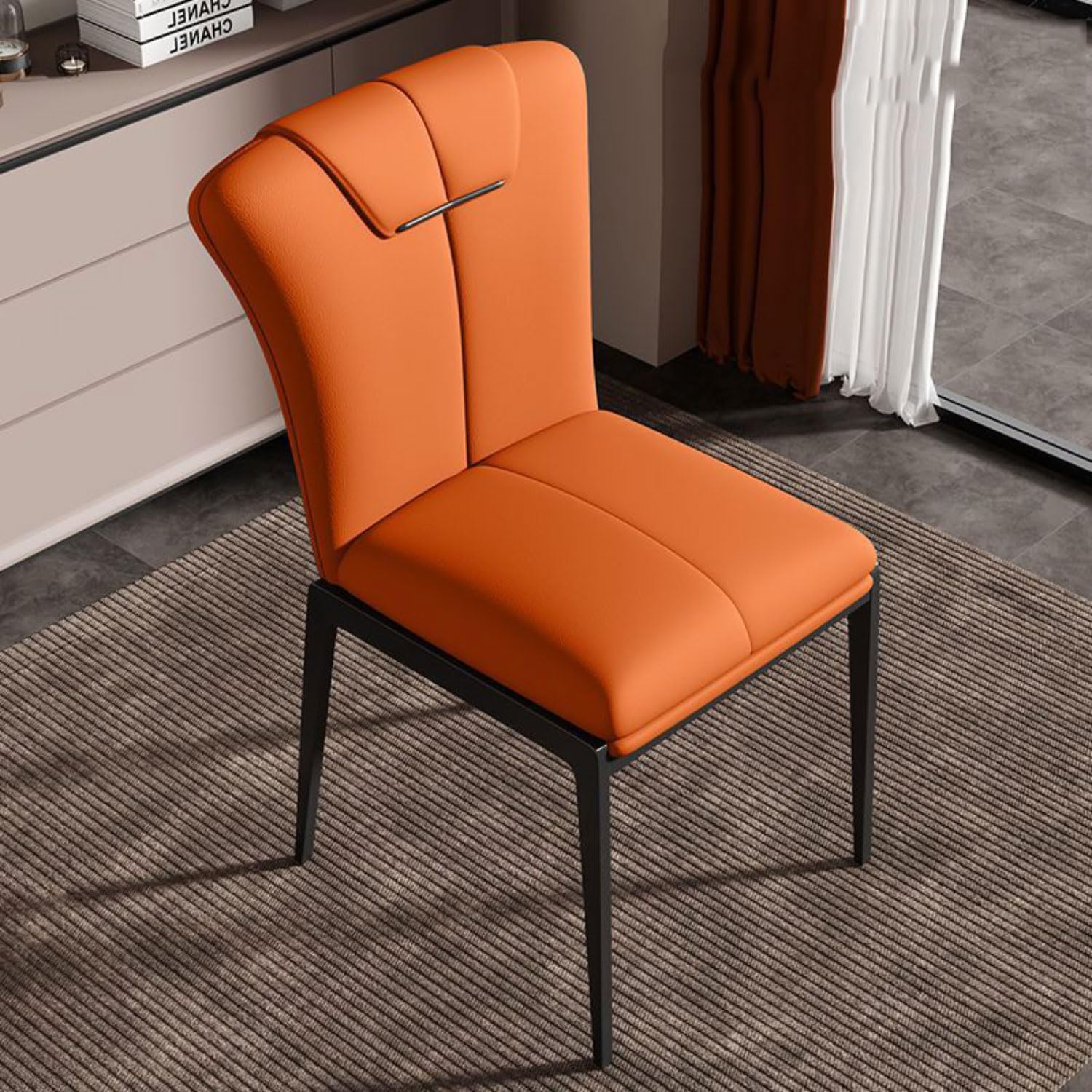 Chaise de salle de bain en cuir imperméable et fauteuil de table