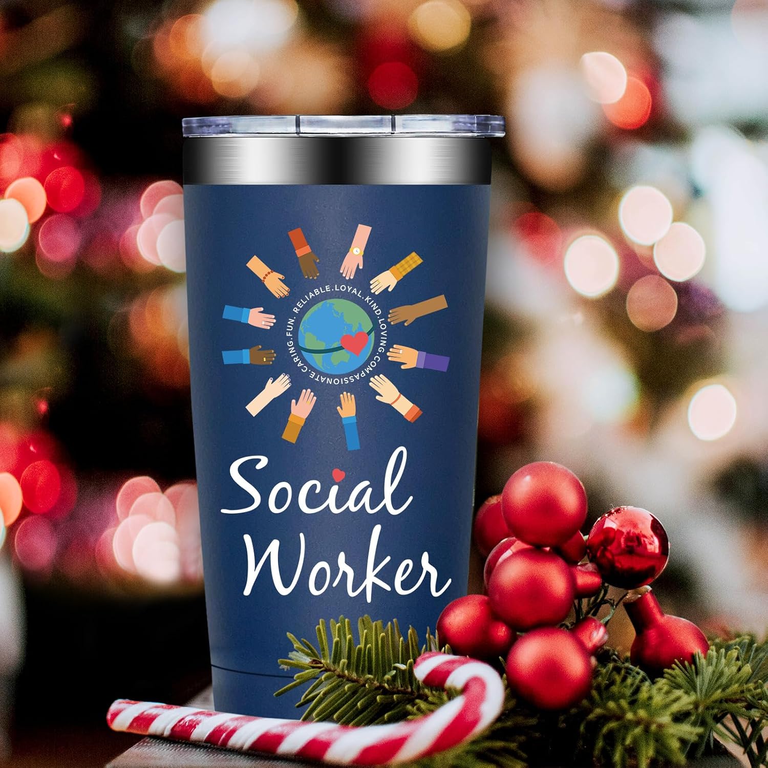 Social Worker Gifts for Men - Social Workers Appreciation Gifts - Social-Work Month, Graduation, Christmas Gift - 20oz Tumbler - Image 8