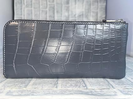 クロコダイル W169L 長財布 アイボリー CROCODILE L字ファスナー