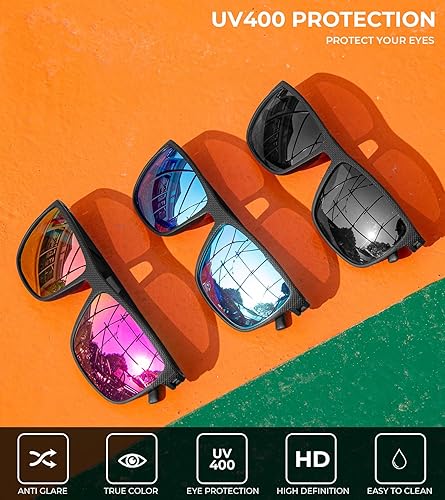 Miniatura 149 de Kaliyadi - Lentes de sol polarizados para hombre, ligeros, con protección ultravioleta, para conducir, pescar y jugar golf