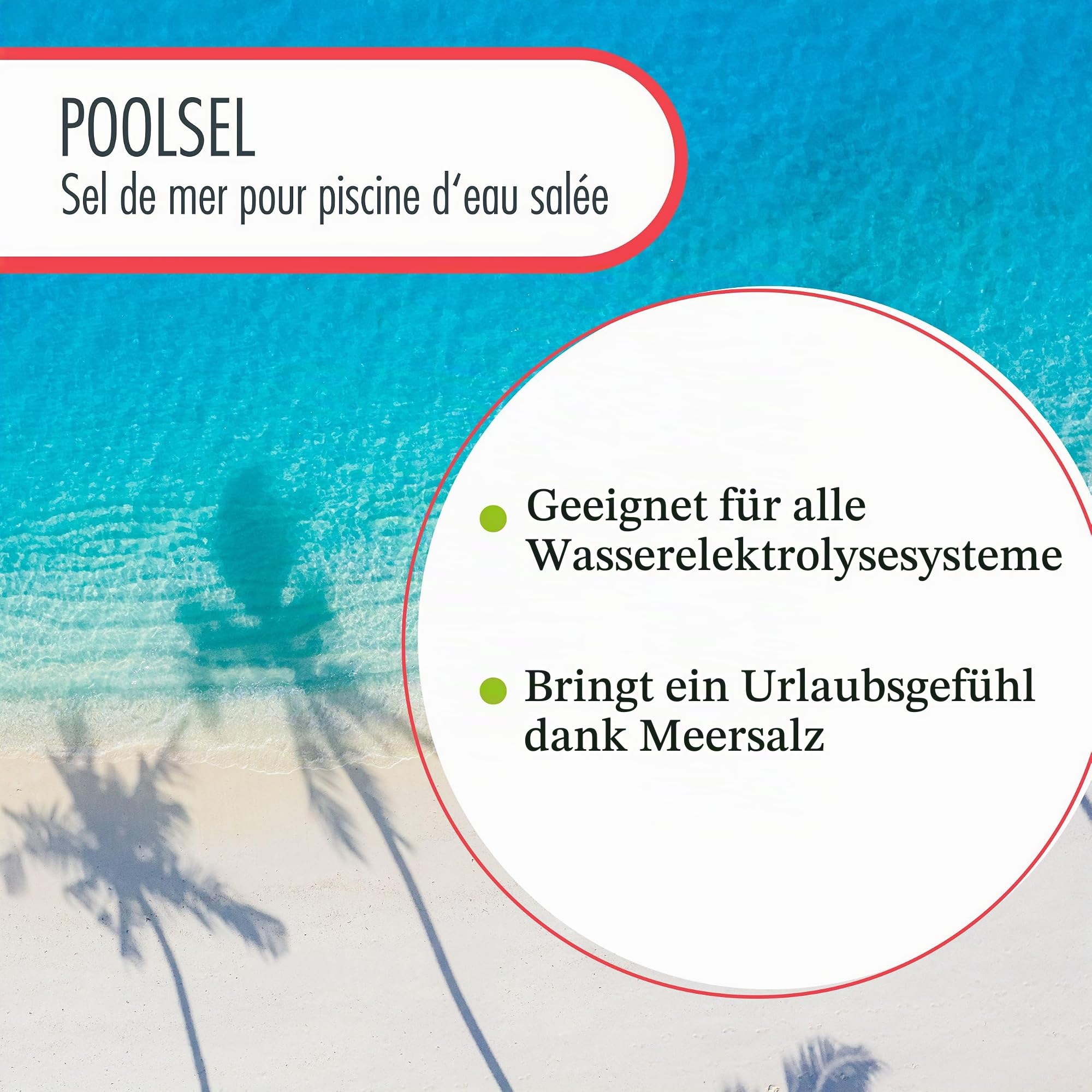 6 x 25 kg POOLSEL Meersalz für Salzwasserpools