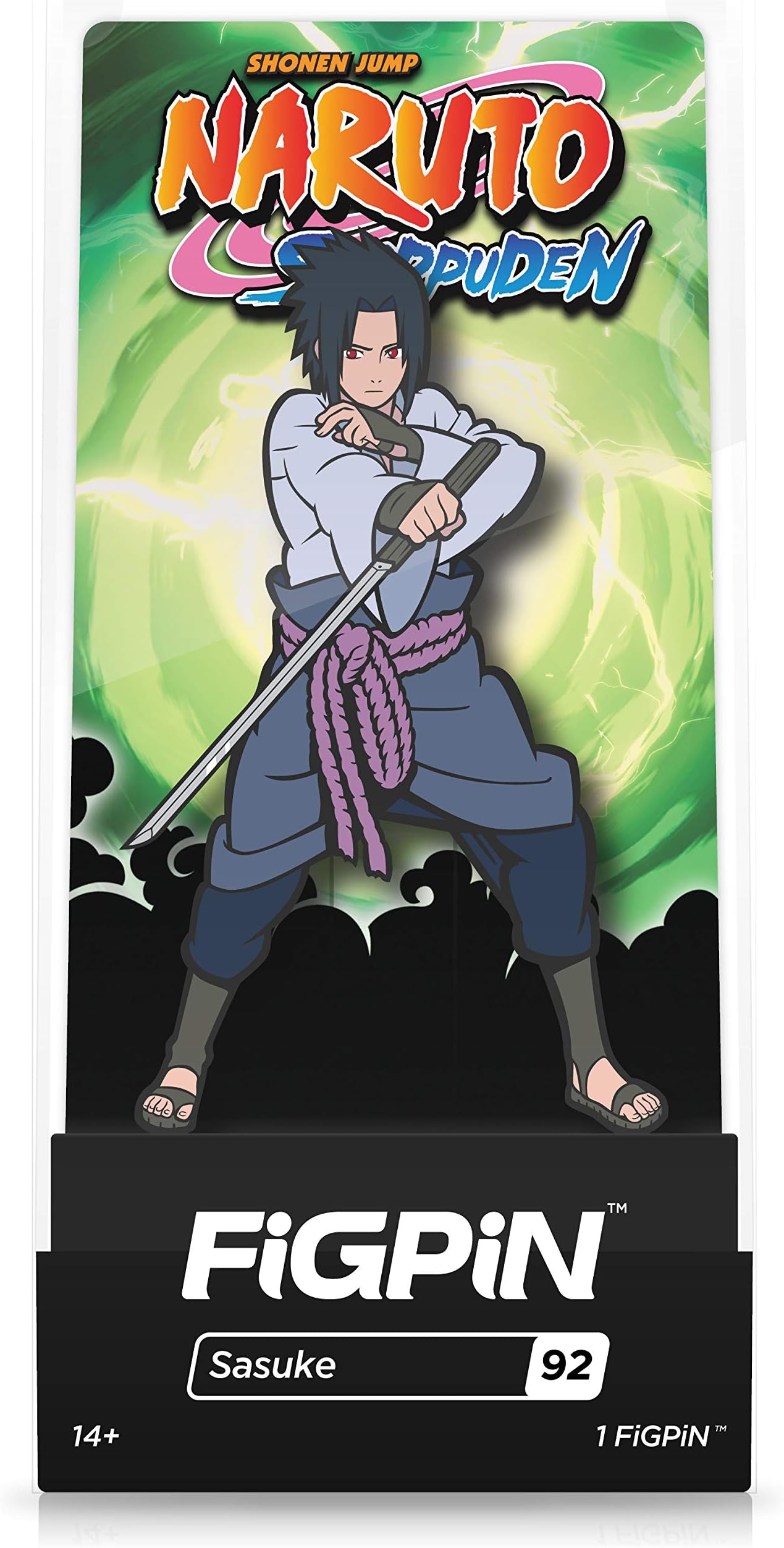 FiGPiN Naruto Shippude: Sasuke - Collectible Pin with Premium Display Case
