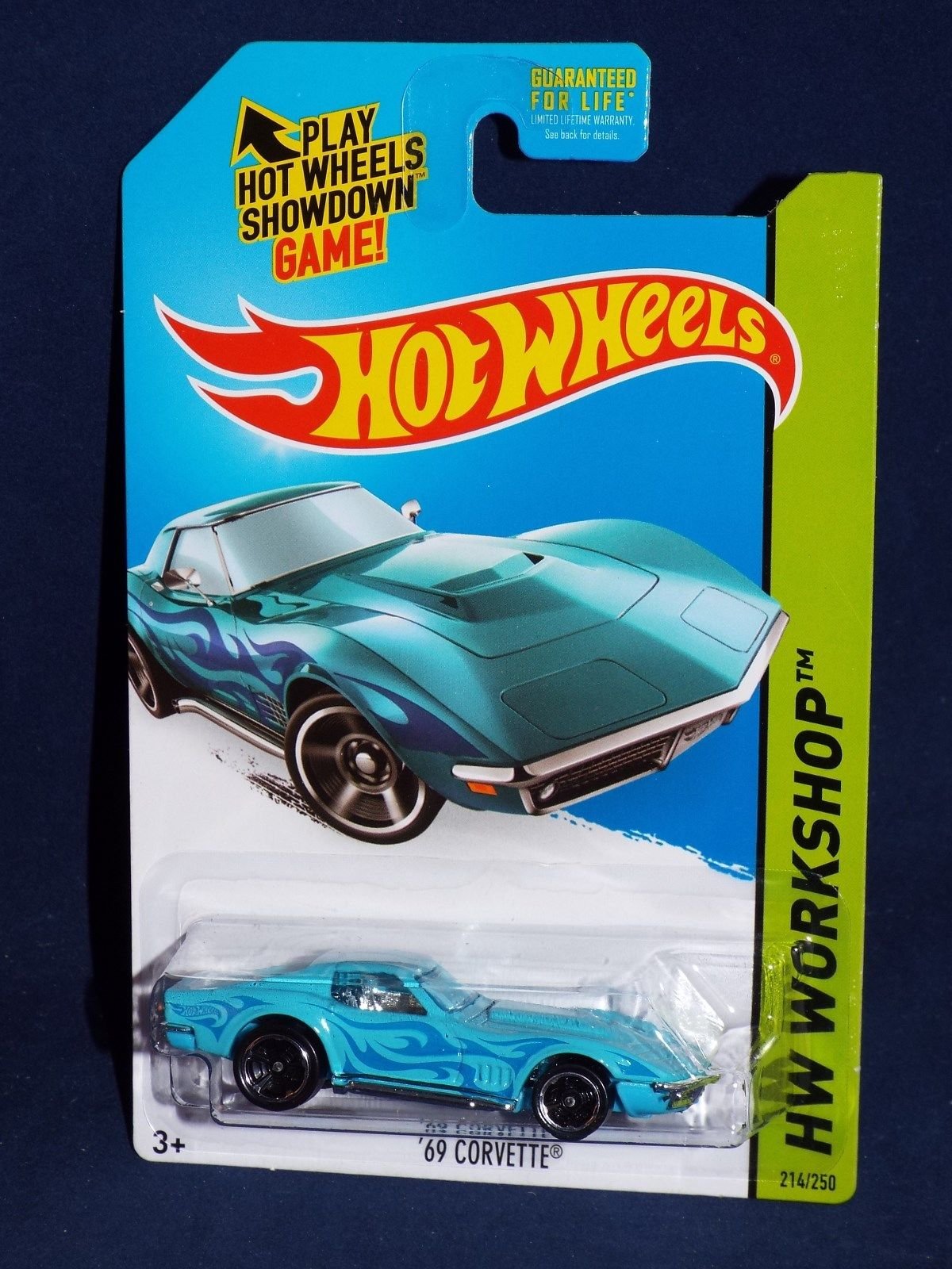 Hot Wheels69 Corvette (Light Blue) - Car - Toy Car - Boys - Children