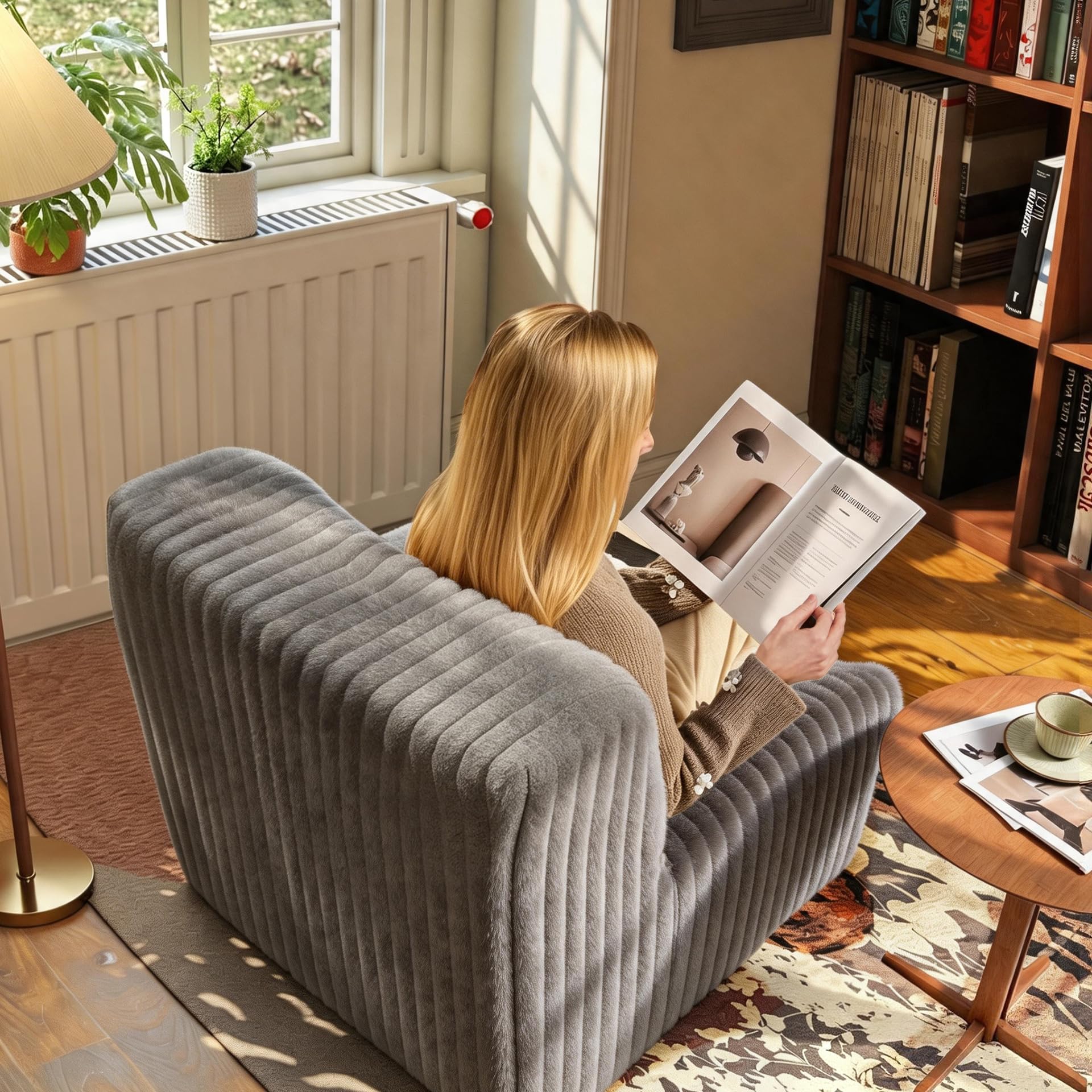 The Best Armless Accent Chairs in 2026 2 Trenda 32'' Accent Chair Armless, Boneless Space-Saving Reading Chairs with Spac — product photo