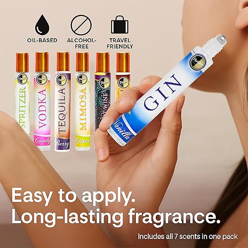 Miniatura 5 de Intoxicating Party Pack Perfume Aceites  Juego de 7 fragancias  Honey Bourbon, BlackBerry Merlot Wine, Vanilla Gin, Citrus Mimosa, Tequila Berry,