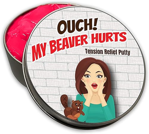 Miniatura 2 de GearsOut Ouch My Beaver Hurts - Masilla para aliviar el estrés, masilla divertida de terapia para mujeres, juguete para ansiedad, relleno de