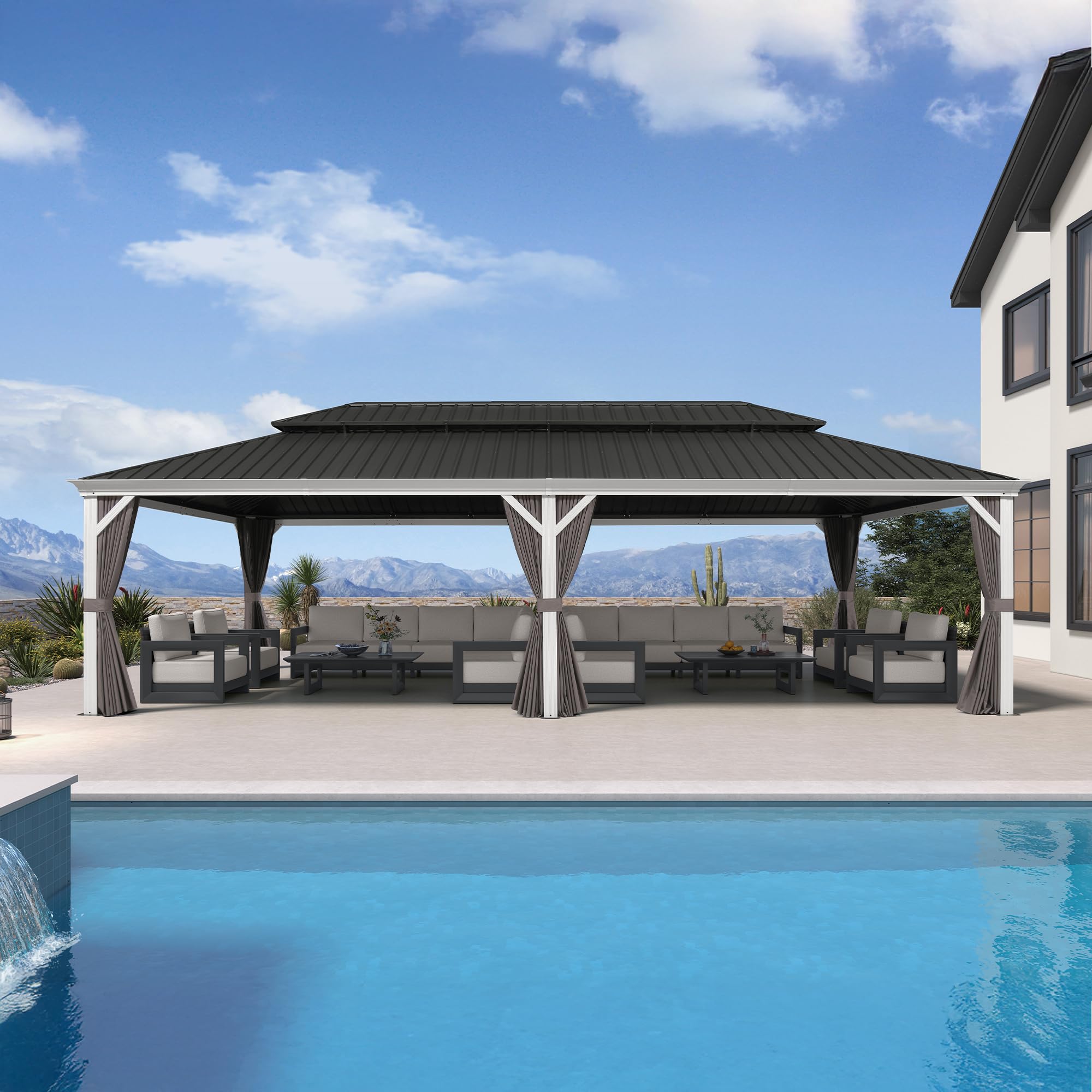 PURPLE LEAF Hardtop Gazebo