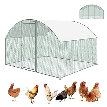 Amazon | Dtyubfg 鶏 ケージ 屋外 -鶏小屋 大型 - 特大金属製鶏