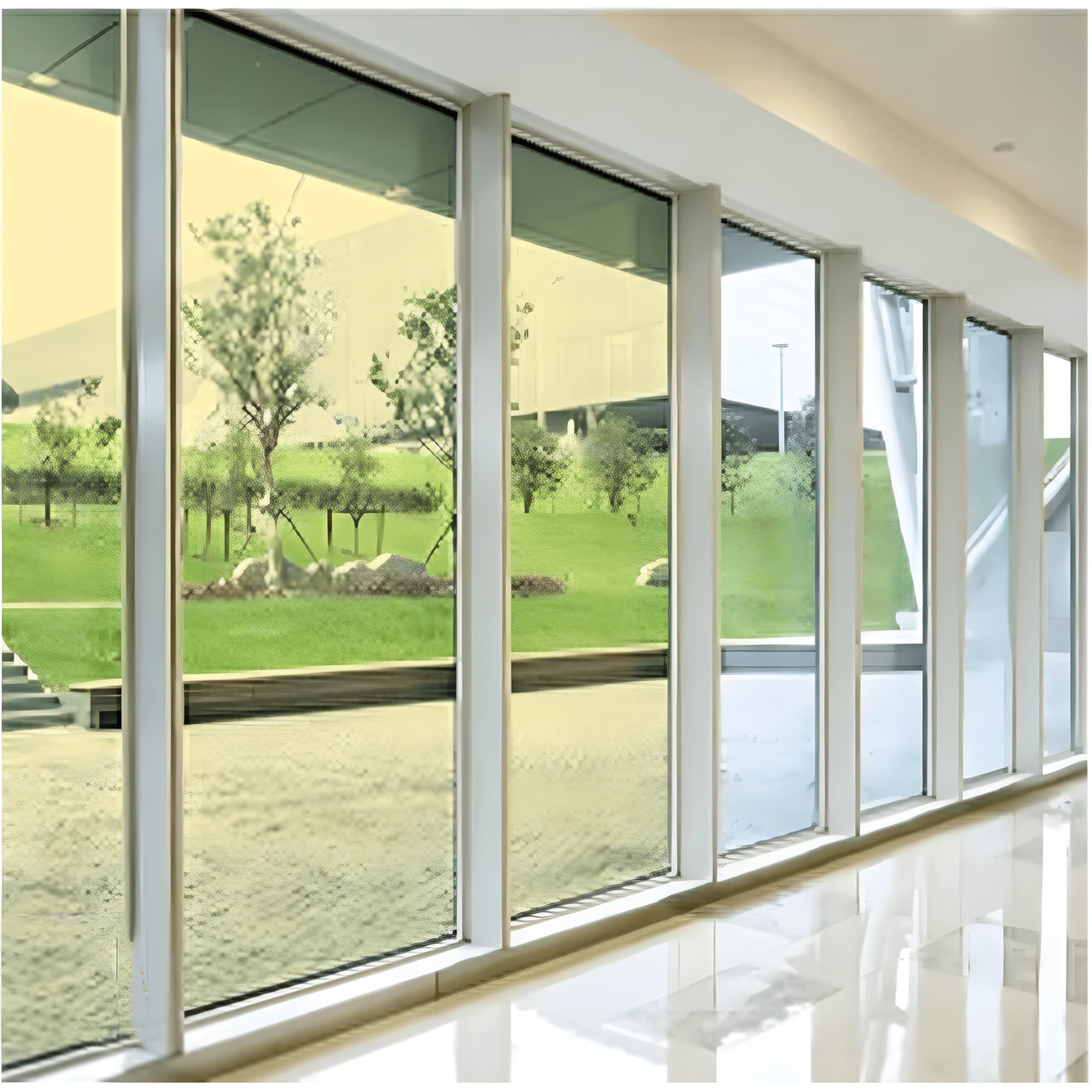 Heat Reflective UV Blocking Window Film - One Way Privacy Mirror for Glass Windows, Anti Glare Thermal Insulation Control for Home & Office (Golden-silver,50x200cm)
