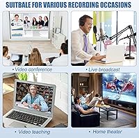 Vista 6 de Tarjeta de captura de video, USB 3.0 HDMI a USBC tarjeta de captura de audio, dispositivos de captura 4K 1080P60 para juegos grabadora de video