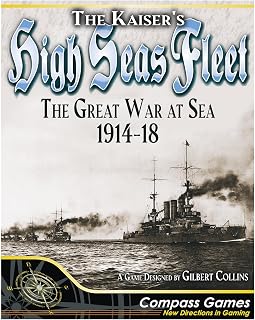 Compass Games The Kaiser's High Seas Fleet, WWI Naval Strategy Board Game, for Adults 18+