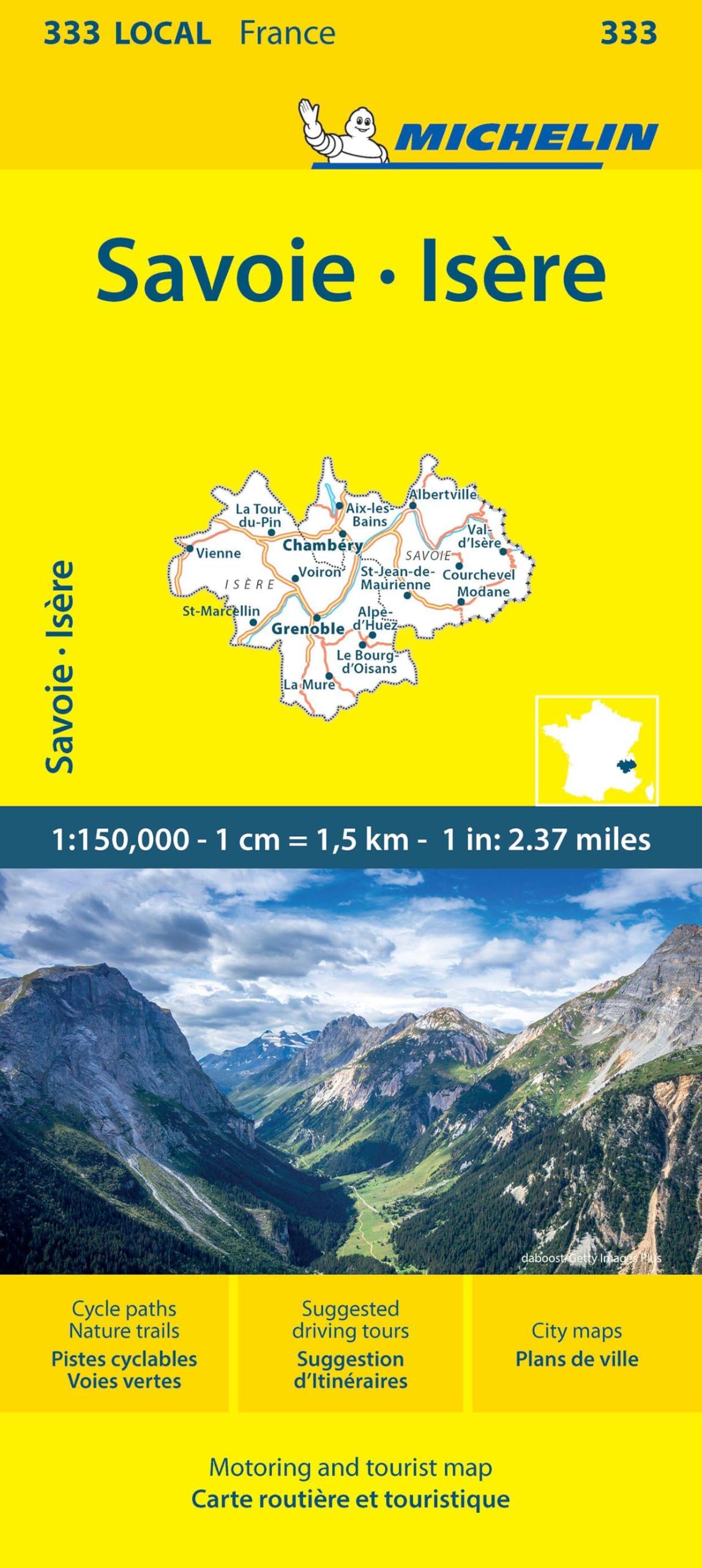 Isere Savoie - Michelin Local Map 333: Map