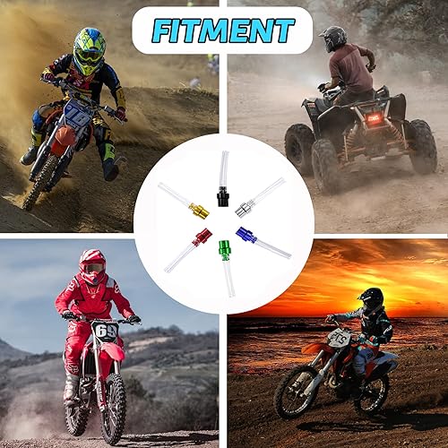 Miniatura 5 de 2 piezas de tapa de gasolina para motocicleta, tanque de gasolina de ventilación, manguera de ventilación bidireccional, tubo de ventilación,