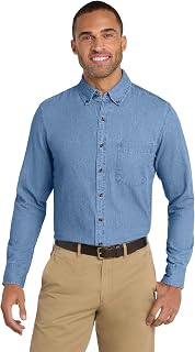 Port & Company Long Sleeve Value Denim Shirt-SP10